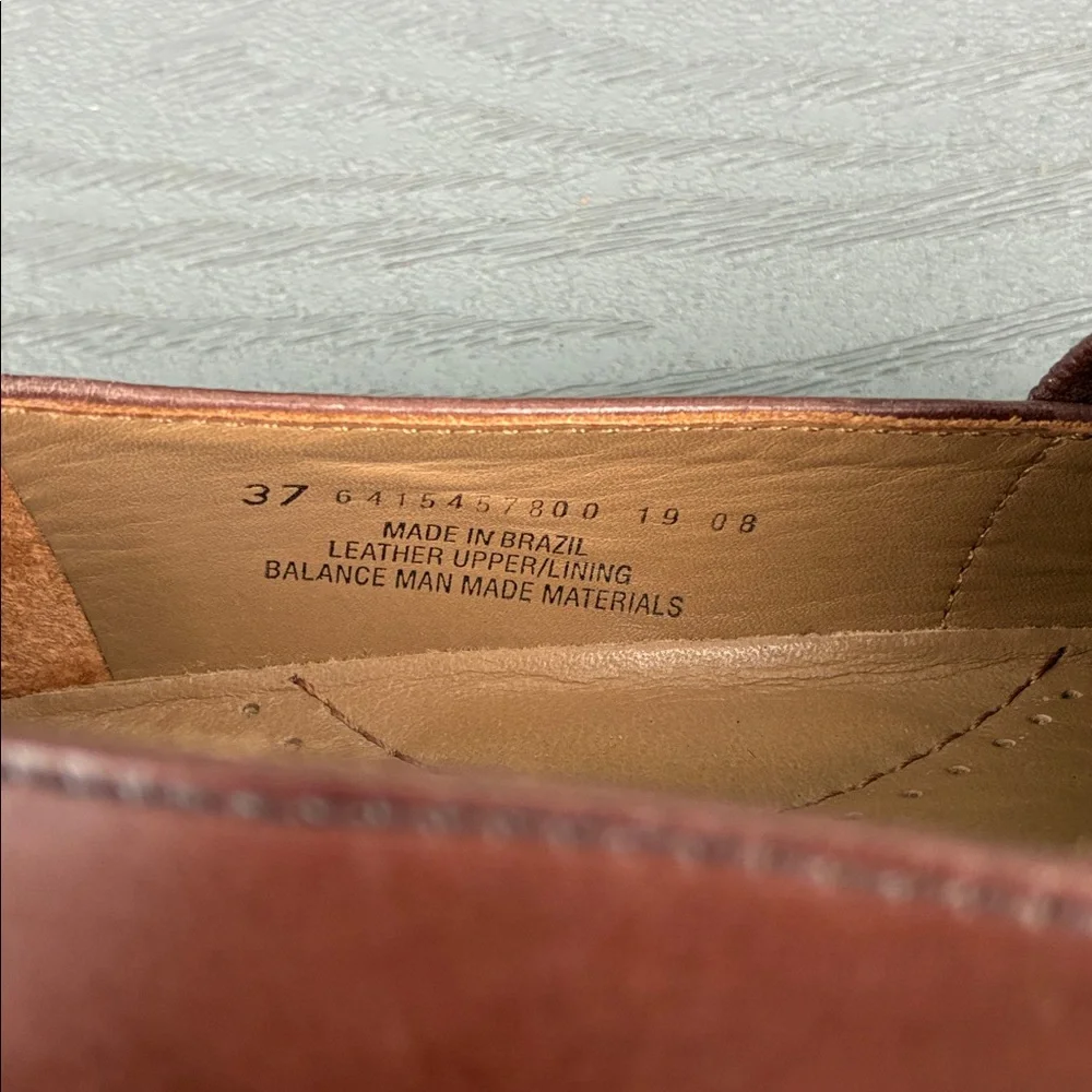 Dansko Dorie Leather Comfort Loafer Slip On Brown Size EU 37 US 6.5-7 - Picture 10 of 13